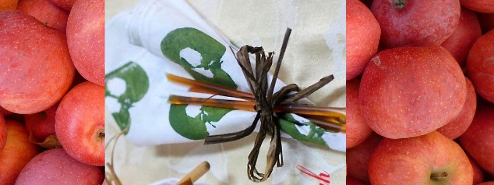 Apple background and a rosh Hashana craft project